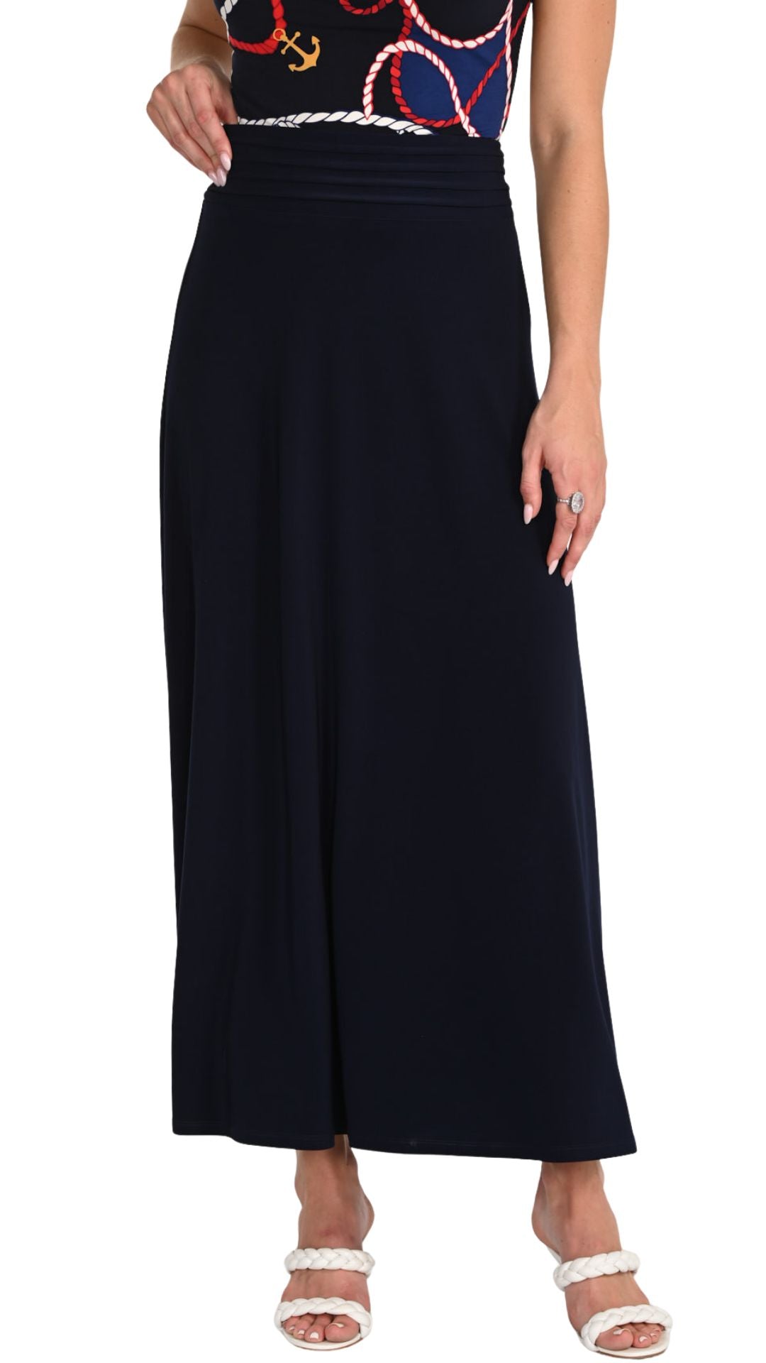 Pull-On Aline Maxi Skirt. Style FL266025