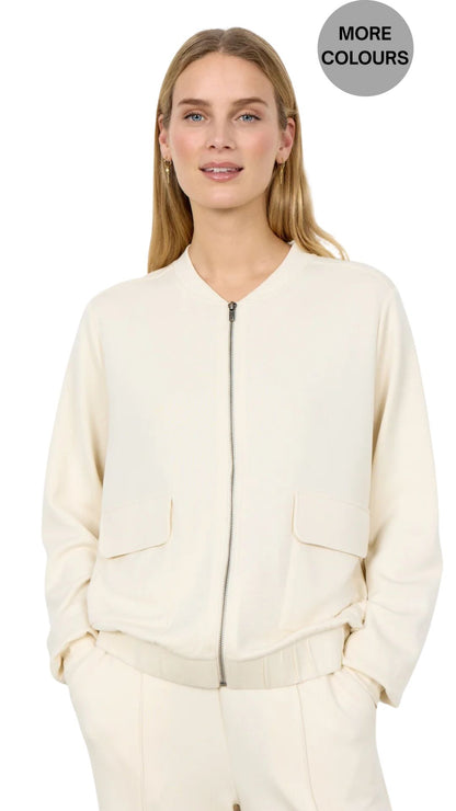 Zip Up Bomber Style Jacket. Style SOYA27536