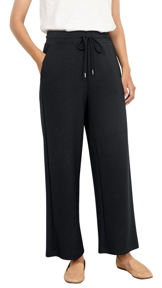 Wide Leg Pull-On Elastic Waist Ankle Pant. Style SOYA25328