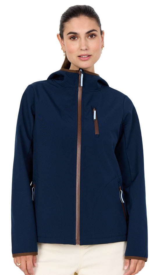 Short Length Hooded Windbreaker Zipper Jacket. Style SOYA41523