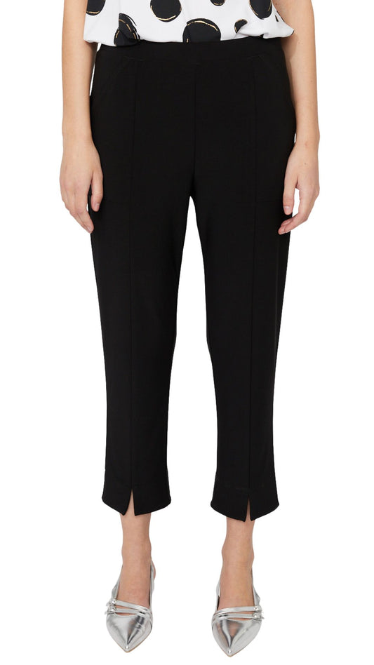 Elastic Waist Front Seam Cropped Ankle Pant. Style CK36098