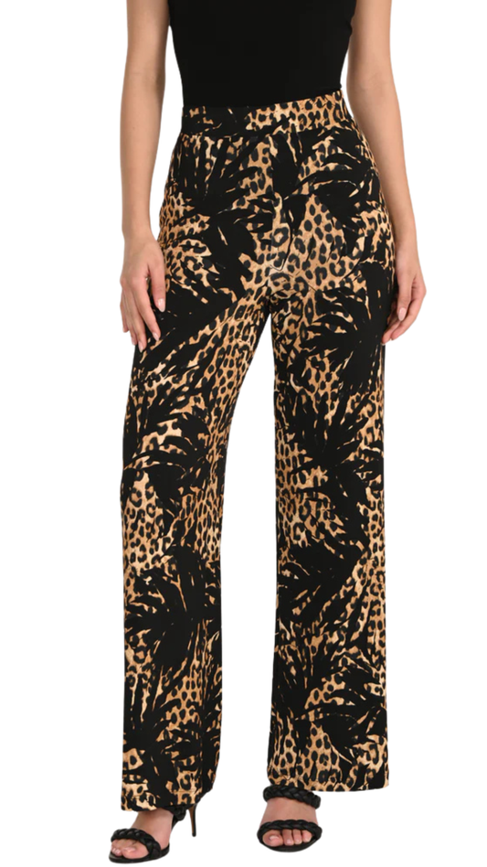 Leopard Print High Waisted Pant. Style FL266151