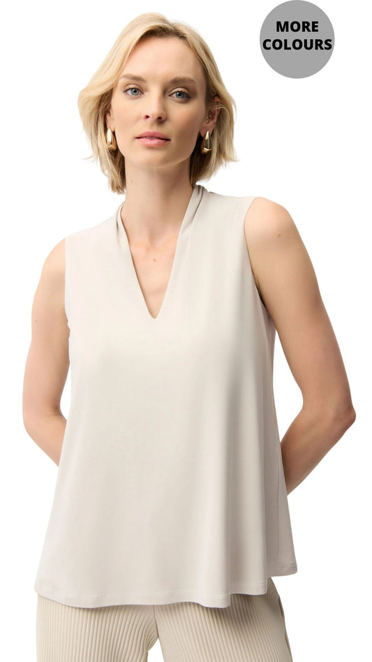 Silky Knit Sleeveless Trapeze Top. Style JR261229