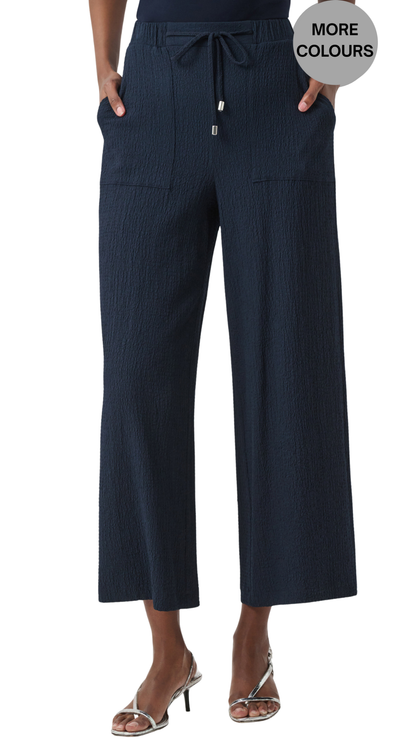 Seersucker Pull-On Crop Pants. Style JR261197