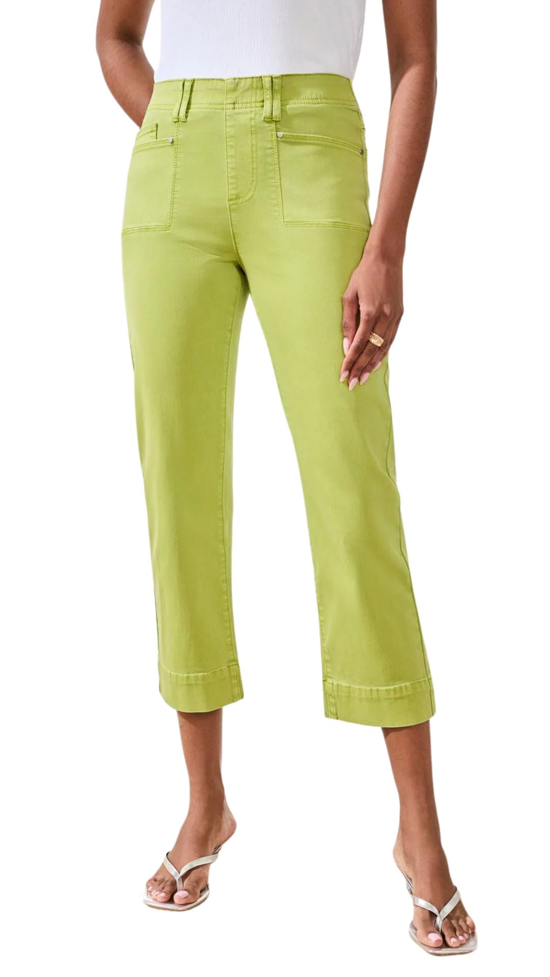Comfort Stretch Pull-On Kick Flare Capri. Style TR2441O-2020W