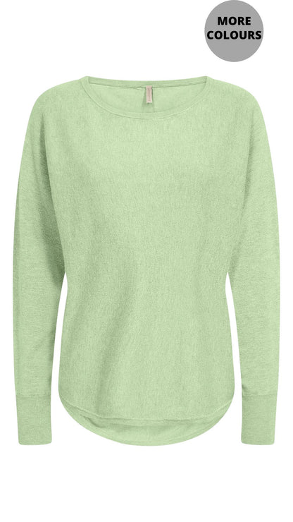 Buttons Down Back Raglan Sleeve Top. Style SOYA32957