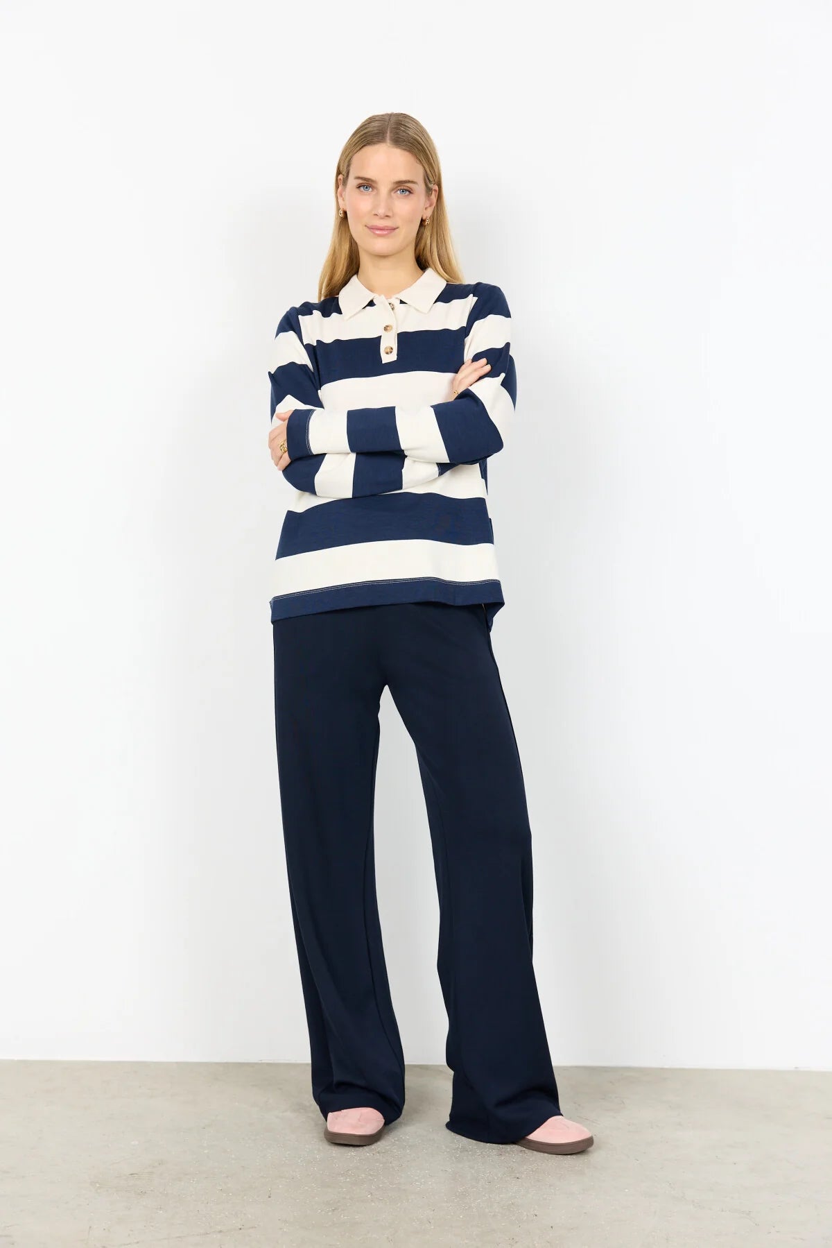 Striped Long Sleeve Rugby Style. Style SOYA27423