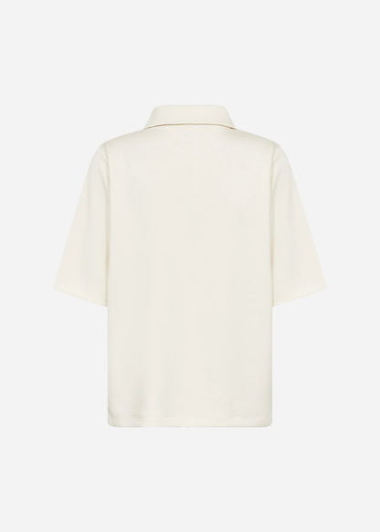 Short Sleeve 1/3 Zip Collared Top. Style SOYA27533