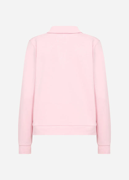 Long Sleeve Polo Style Pink Top. Style SOYA27435