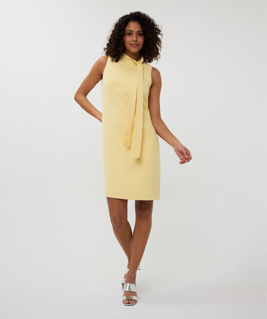Tie Neck Shift Dress. Style ESQSP2510013