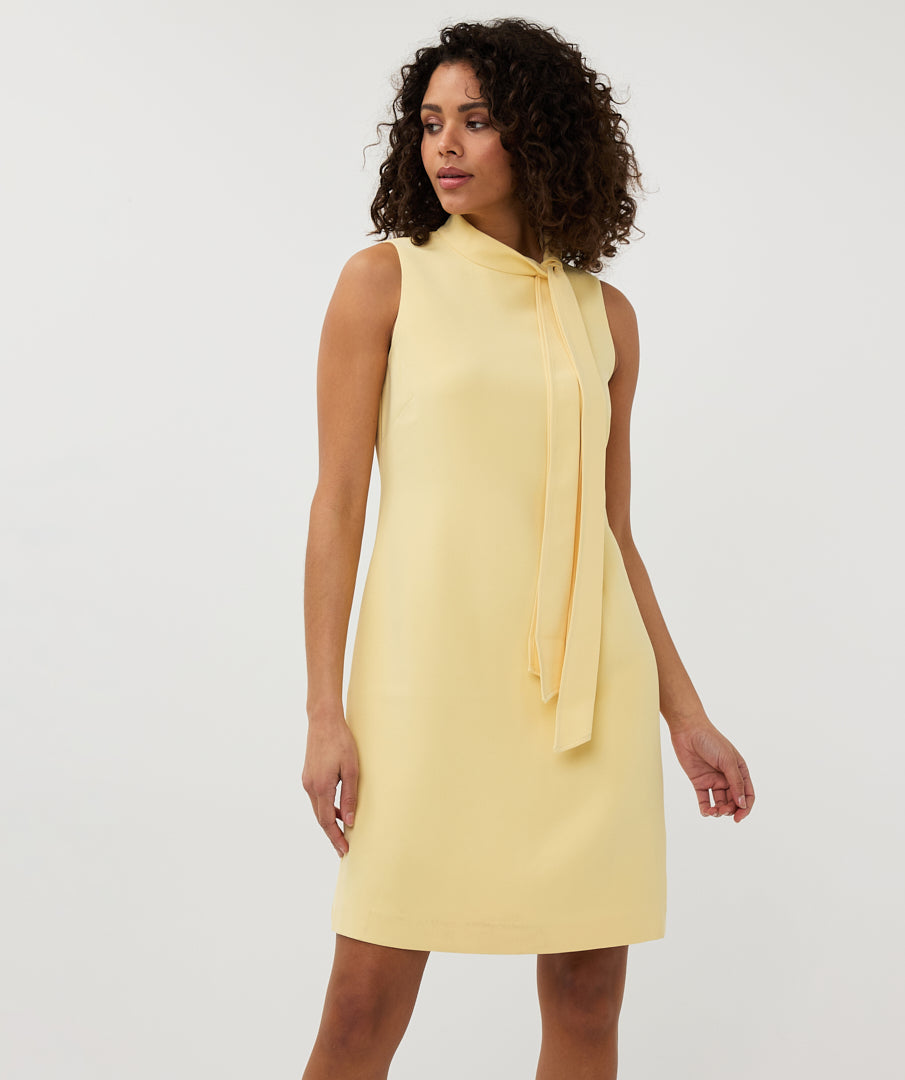Tie Neck Shift Dress. Style ESQSP2510013