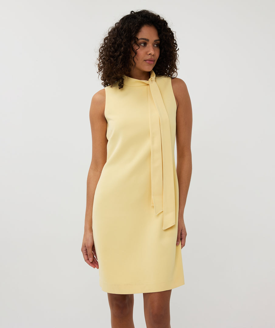 Tie Neck Shift Dress. Style ESQSP2510013