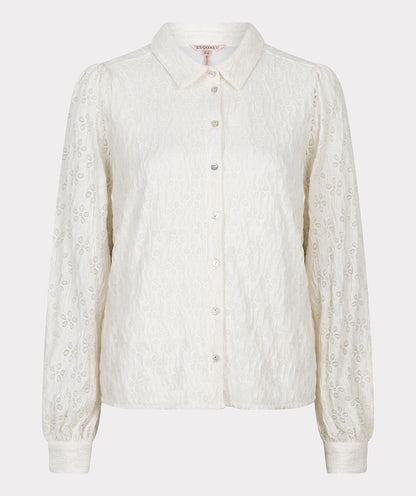 Floarl Pointelle Knit Blouse. Style ESQF2415506