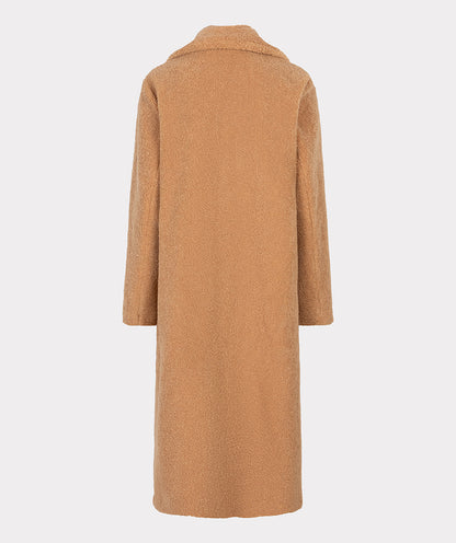 Double Breasted Long Teddy Bear Coat. Style ESQF2437518