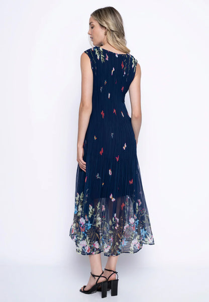 Sleeveless Pleated Long Dress. Style PYGS631RH