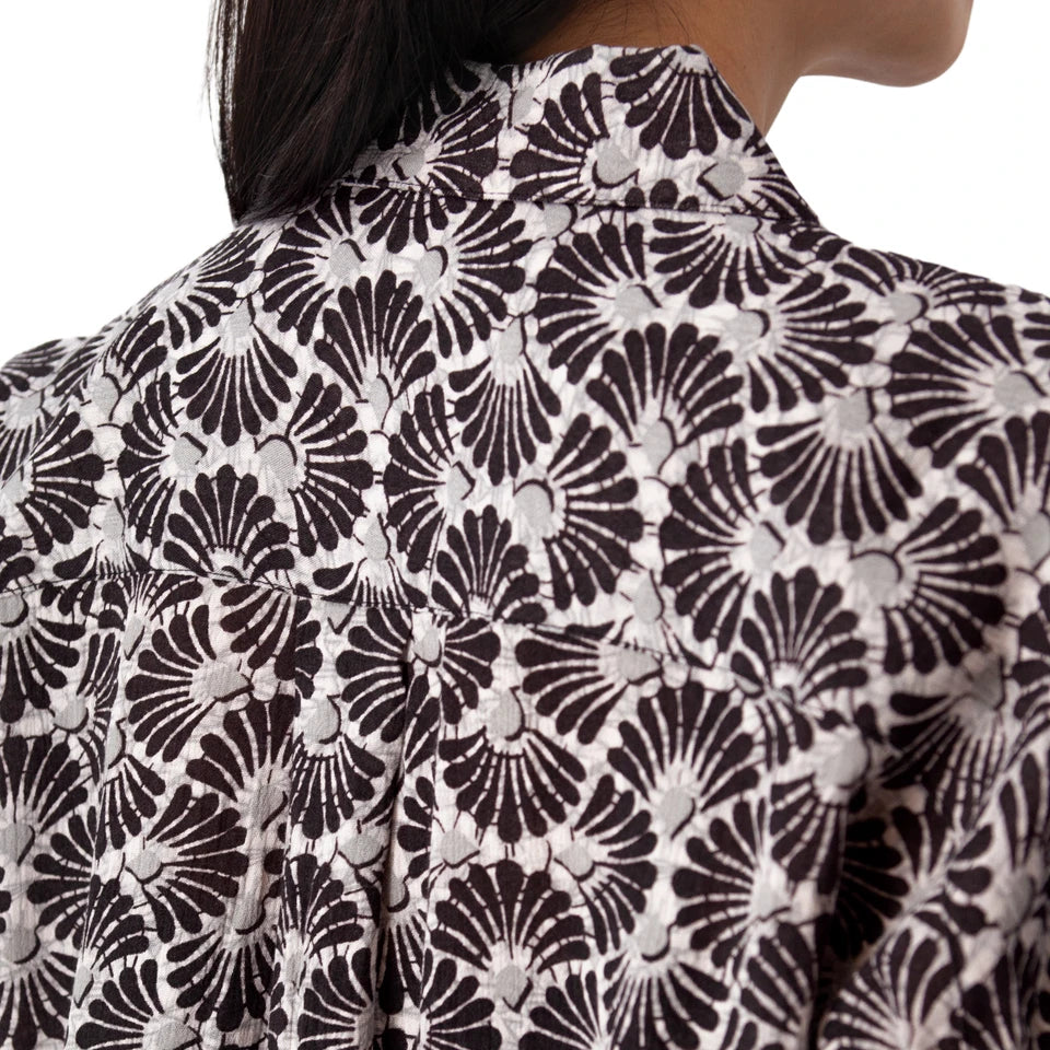 Sorrento Drop Shoulder Button Down Top. Style AVJ316282
