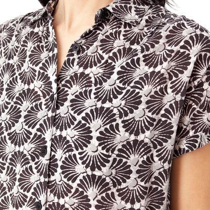 Sorrento Drop Shoulder Button Down Top. Style AVJ316282