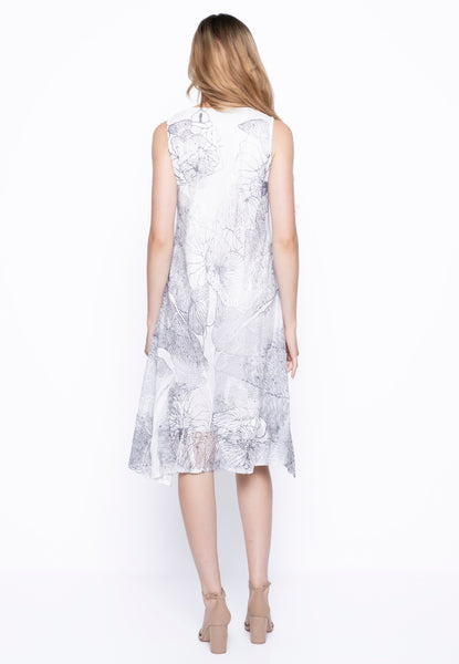 Black & White Burnout Printed Dress. Style PYJC609XH