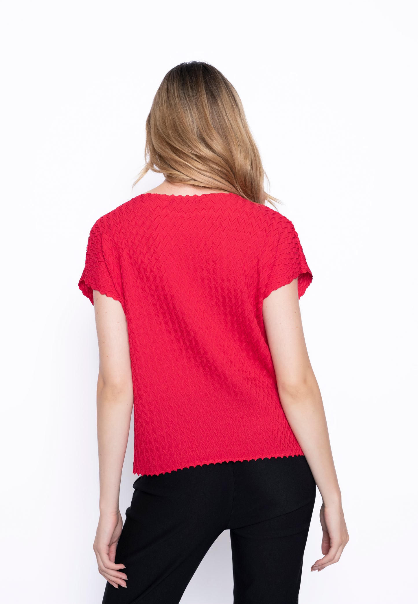 Relaxed Fit Textured Top. Style PYJM239