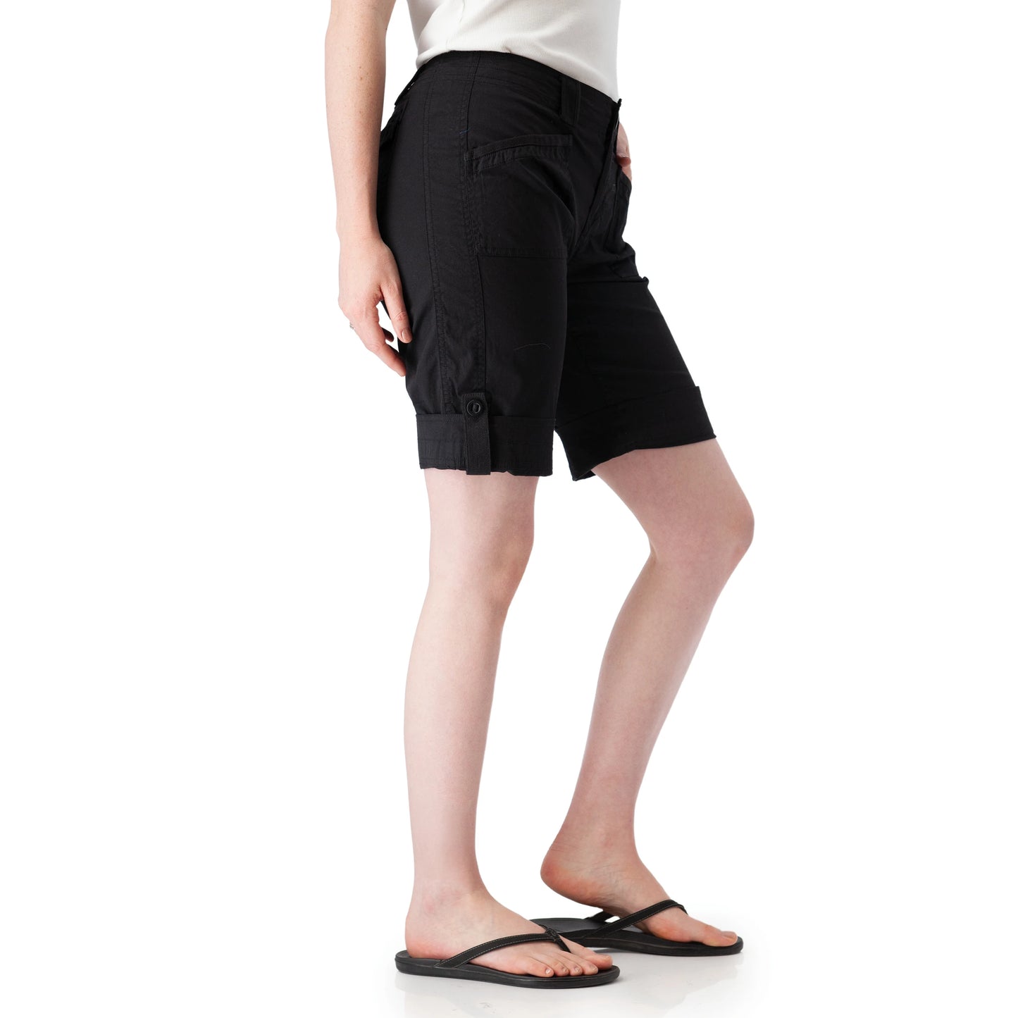 Arden Roll-Up Organic Cotton Short. Style AVK110442