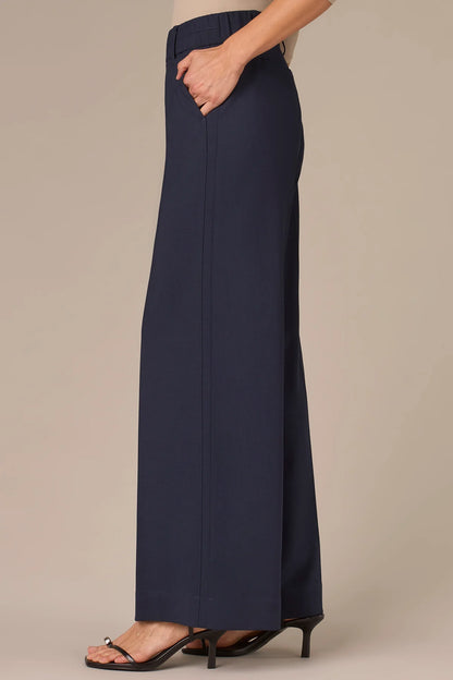 Skyrise Pull-On Double Side Seam Wide Leg Trousers. Style WWP2996GP3E