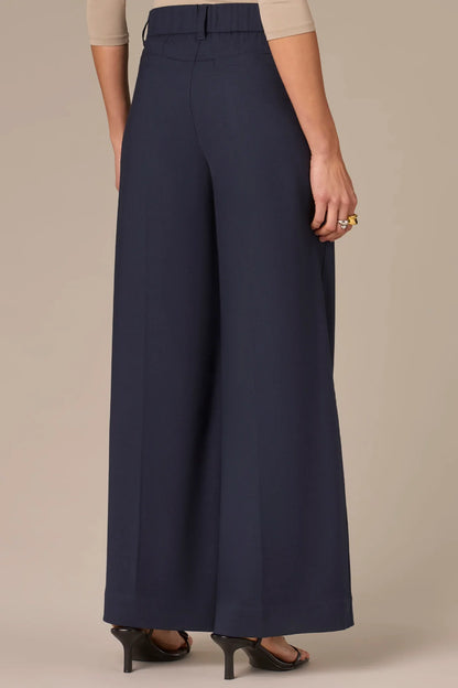 Skyrise Pull-On Double Side Seam Wide Leg Trousers. Style WWP2996GP3E