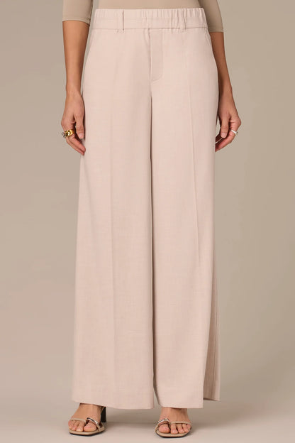 Skyrise Pull-On Double Side Seam Wide Leg Trousers. Style WWP2996GP3E