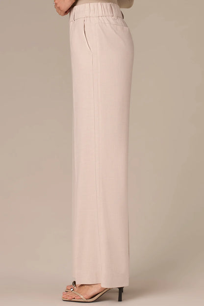 Skyrise Pull-On Double Side Seam Wide Leg Trousers. Style WWP2996GP3E