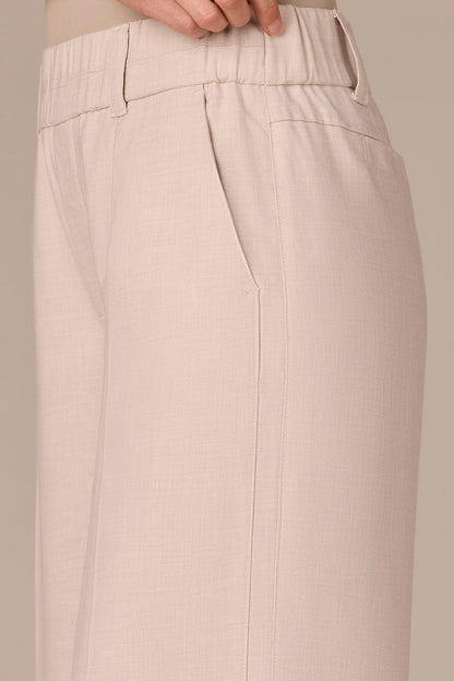 Skyrise Pull-On Double Side Seam Wide Leg Trousers. Style WWP2996GP3E