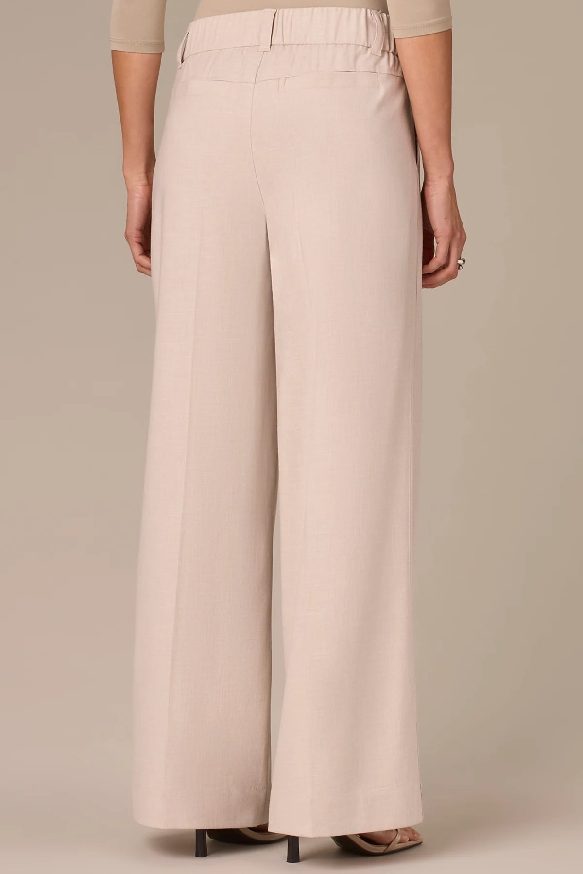 Skyrise Pull-On Double Side Seam Wide Leg Trousers. Style WWP2996GP3E