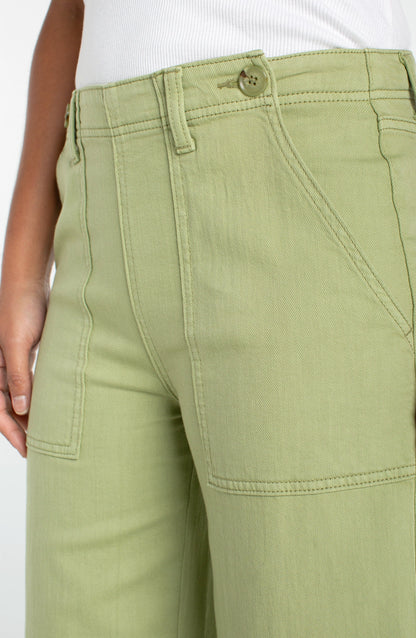 Utility Wide Leg Cropped Pant. Style LVLM7B43QTA