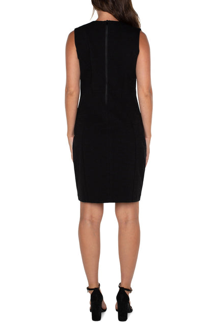 Little Black Sheath Dress. Style LVLM8D04M42