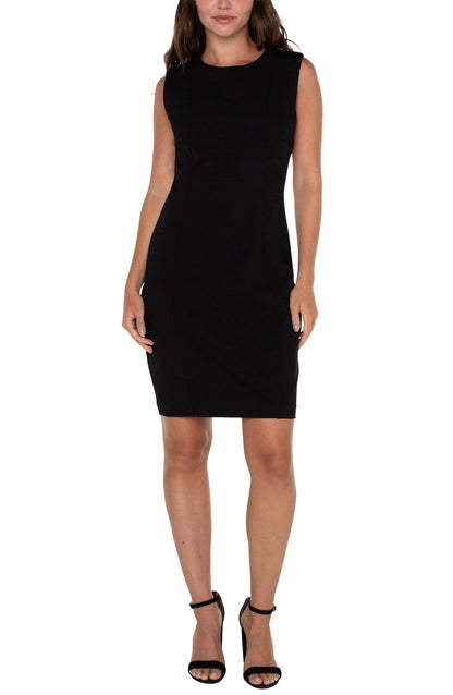 Little Black Sheath Dress. Style LVLM8D04M42