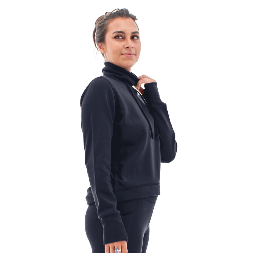 Dog Walker Funnel Neck Top. Style AVM107998