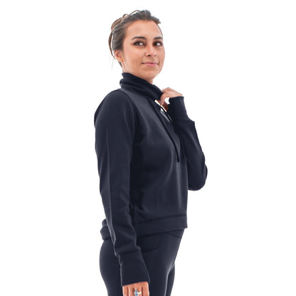 Dog Walker Funnel Neck Top. Style AVM107998
