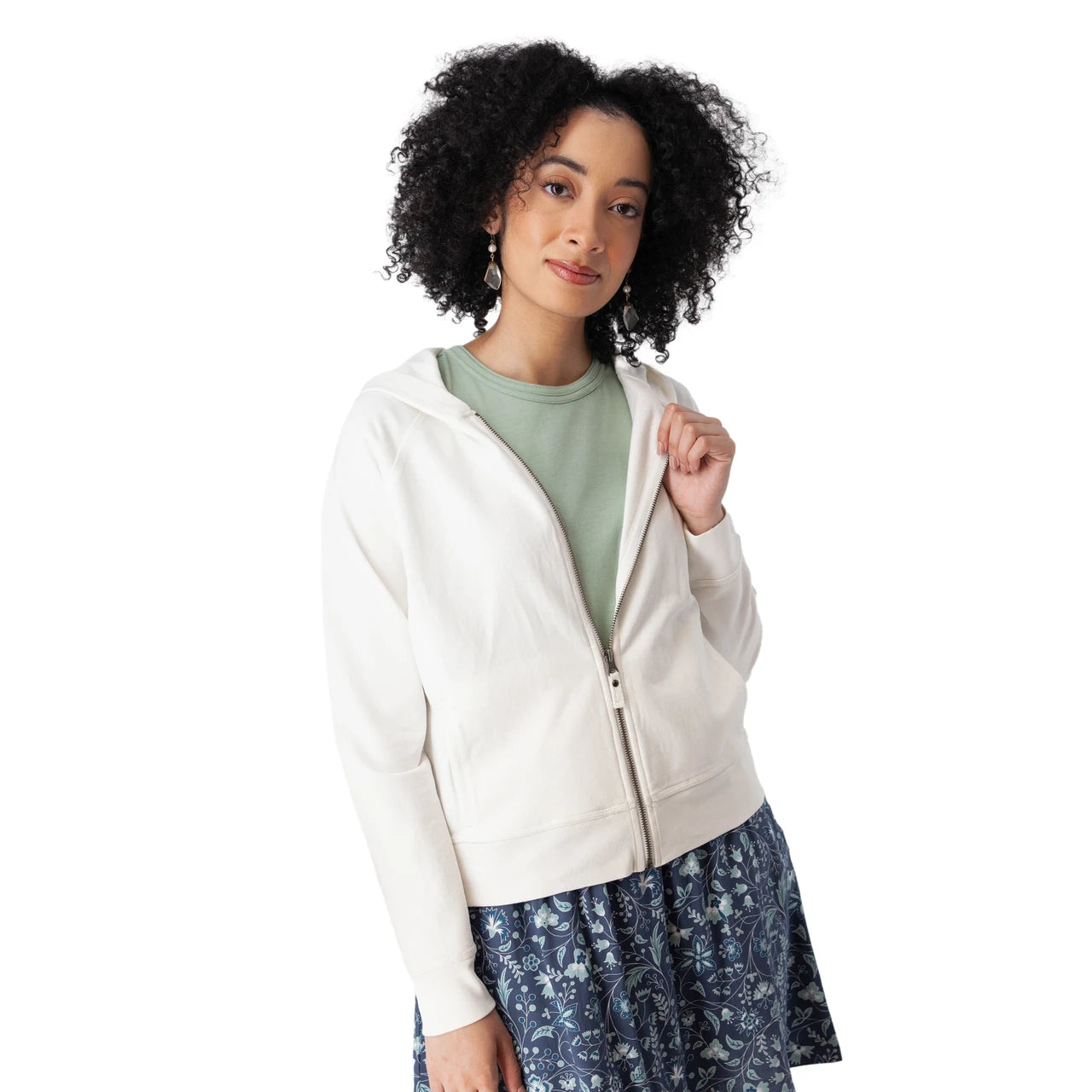 Inola Zip Up Hooded Sweater. Style OLDRM232128