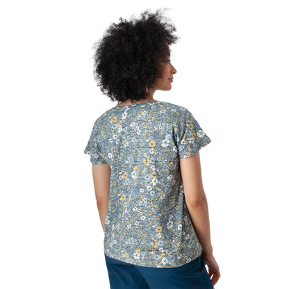 Floral Round Neck Lightweight Top. Style AVM24291DI