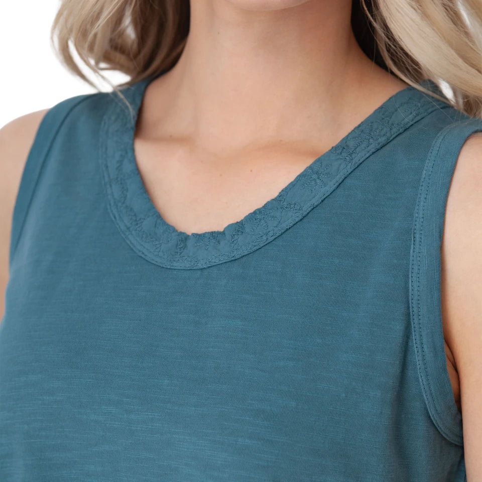 Finley V-Neck Tank Top. Style OLDRM24864
