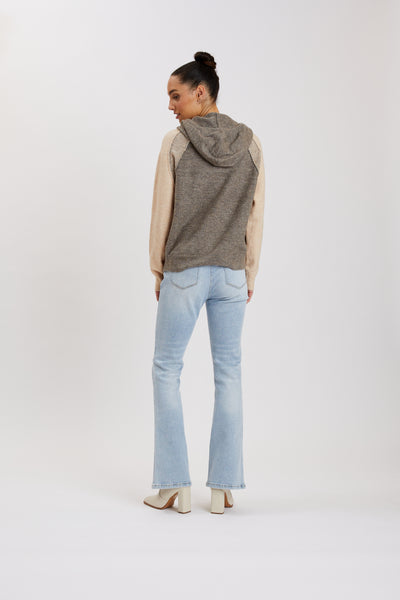 Pull Over Hooded Raglan Sweater. Style MOTMOL3250