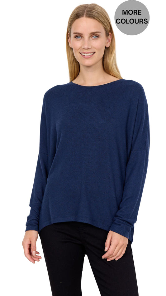 Soft Crewneck Long Sleeve Top. Style SOYA4F24788