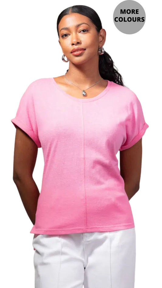 Cuffed Dolman Sleeve T-Shirt. Style ALSA45140