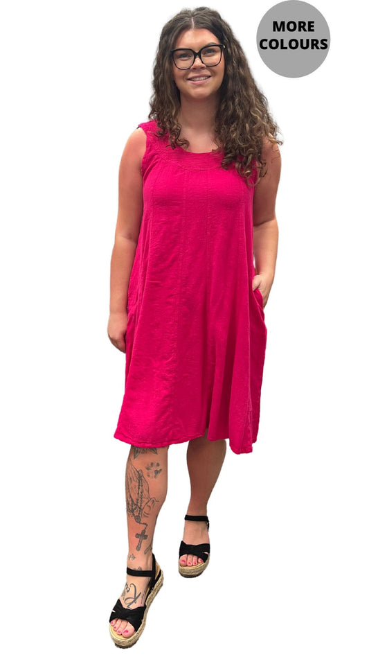 A-Line Pia Midi Dress. Style DUN67