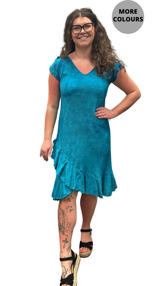 Tantalo Flutter Sleeve Dress. Style DUN5013