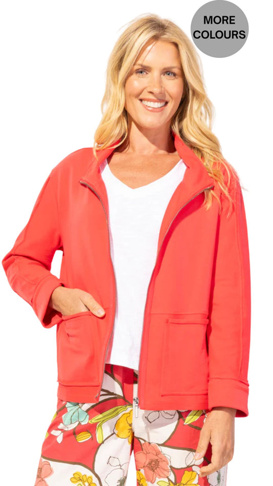 Ocean Front Terry Everyday Cardigan. Style ESCE30133