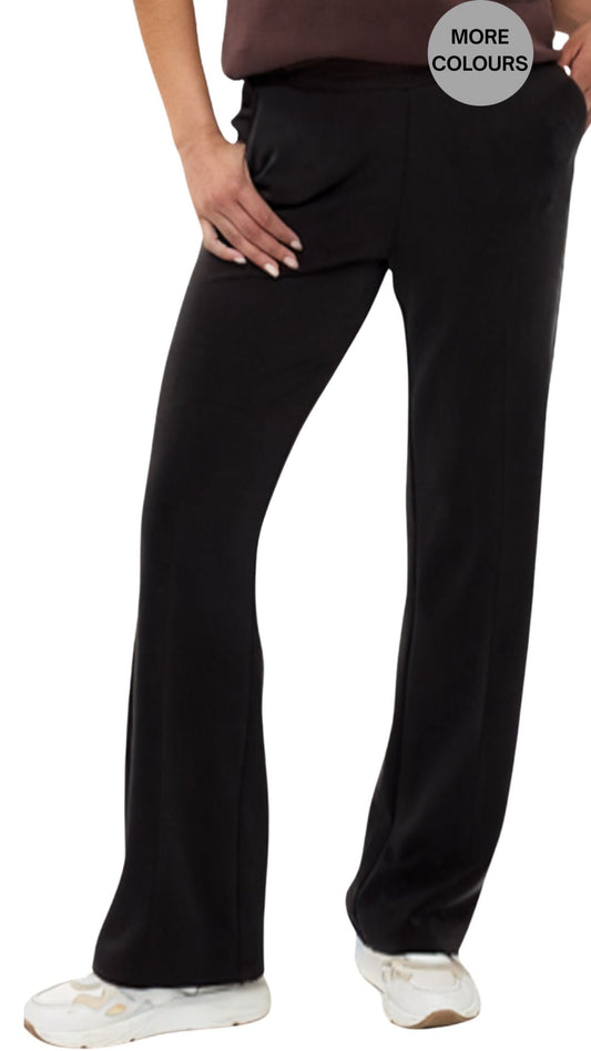 Buttery Soft Modal Flared Pant. Style ESQF2405506