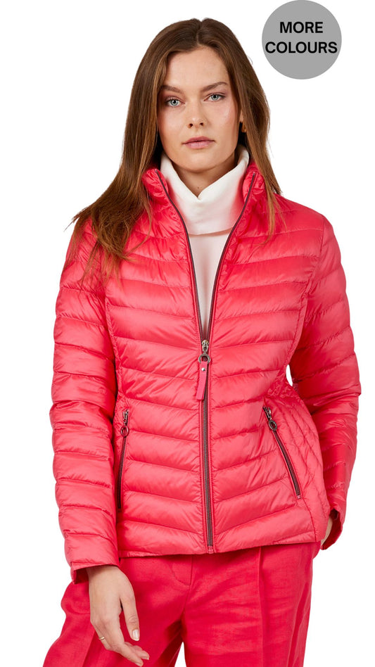 Lightweight Puffer Zip Pocket Spring Jacket. Style FR528