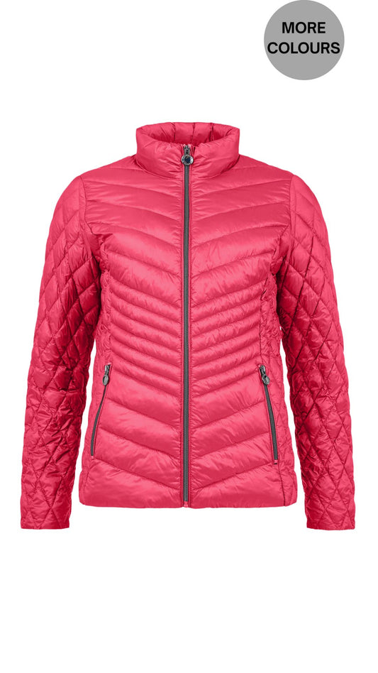 Lightweight Multi Quilted High Collar Jacket. Style FR101