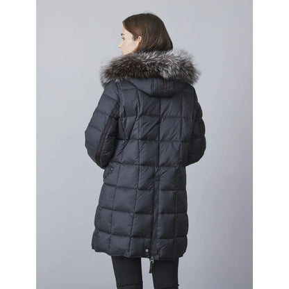 Removable Zipper Fur Lined Hood Quilted Puff Jacket. Style JUN2060