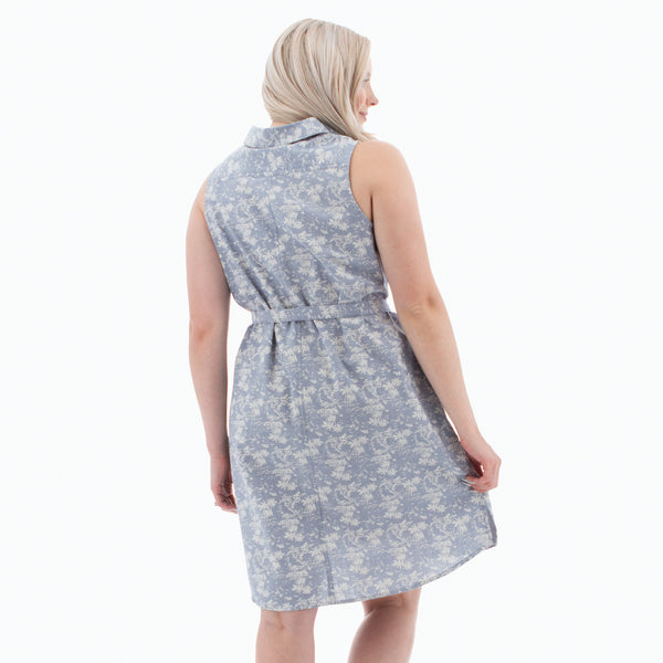 Optional Tie Waist Shirt Dress. Style OLDRP82152TB