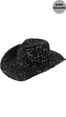 Sequin Covered Cowboy Hat. Syle MODVCC-0071